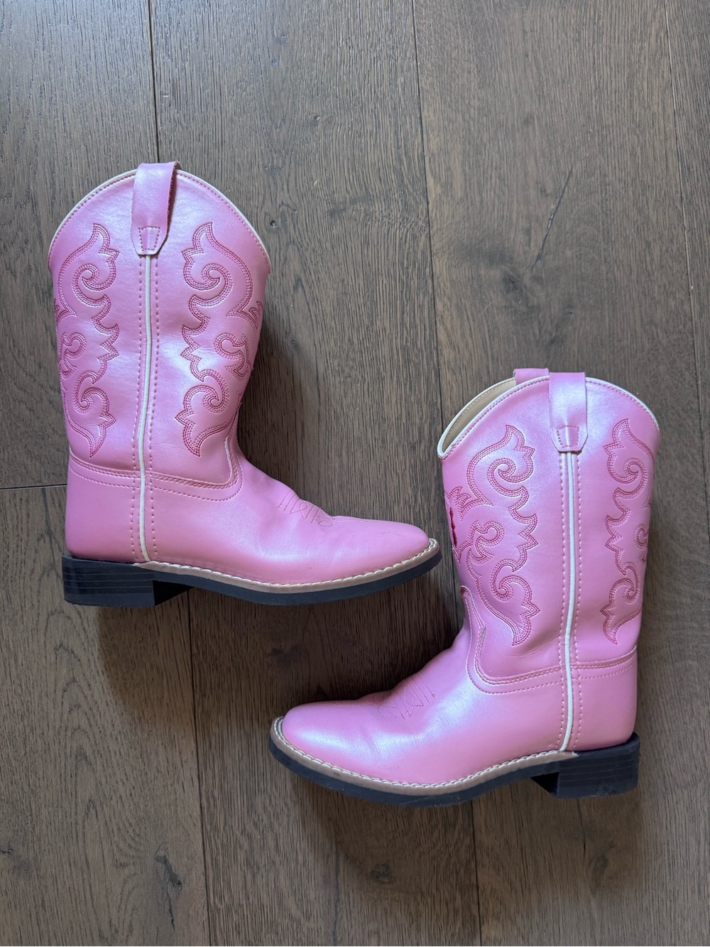 Old West Pink Girls' Western Boots